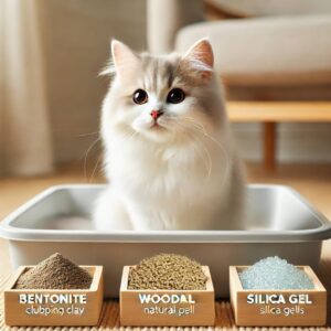 Детальніше про статтю 🐾 Як обрати ідеальний наповнювач для котячого туалету? Порівнюємо три основні типи: бентонітові, деревні та силікагелеві!